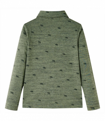 Kids' Shirt Khaki Melange 128