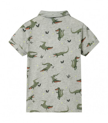 Kids' Shirt Light Khaki Melange 104