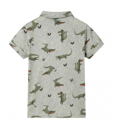 Kids' Shirt Light Khaki Melange 116