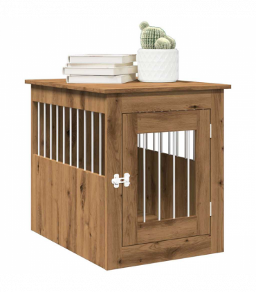 vidaXL Dog Crate Furniture Artisan Oak 55x75x65 cm Engineered Wood