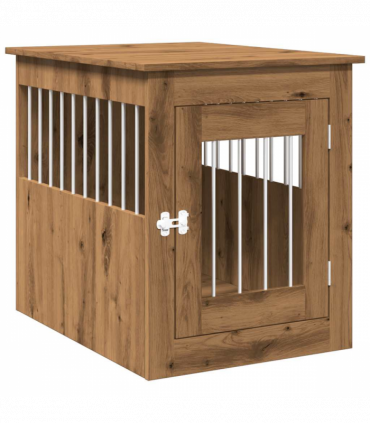 vidaXL Dog Crate Furniture Artisan Oak 55x75x65 cm Engineered Wood
