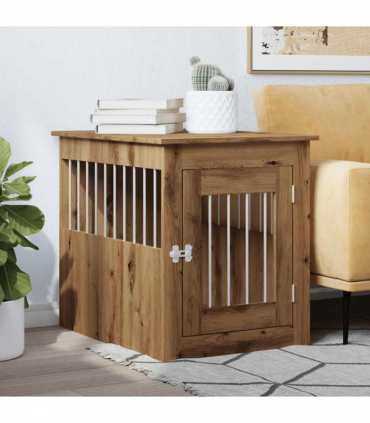 vidaXL Dog Crate Furniture Artisan Oak 55x75x65 cm Engineered Wood