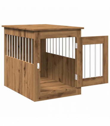 vidaXL Dog Crate Furniture Artisan Oak 55x75x65 cm Engineered Wood