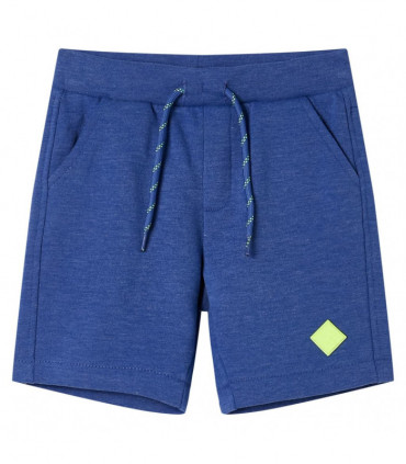 Kids' Shorts with Drawstring Blue Melange 128