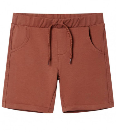 Kids' Shorts with Drawstring Brown 128