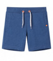 Kids' Shorts with Drawstring Dark Blue Melange 128