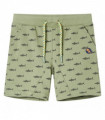 Kids' Shorts with Drawstring Light Khaki 116