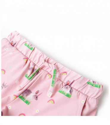 Kids' Shorts with Drawstring Light Pink 128