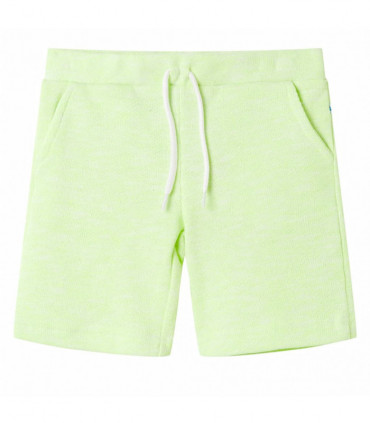 Kids' Shorts with Drawstring Neon Yellow 140