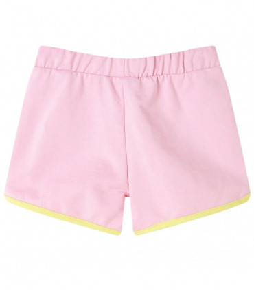 Kids' Shorts with Trim Bright Pink 128