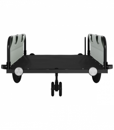 vidaXL Bike Trailer Grey and Black Oxford Fabric and Iron