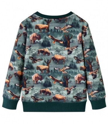 Kids' Sweatshirt Dark Green 128