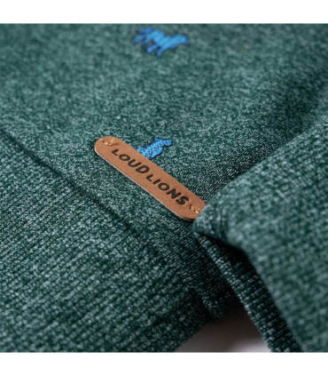 Kids' Sweatshirt Dark Green Melange 104