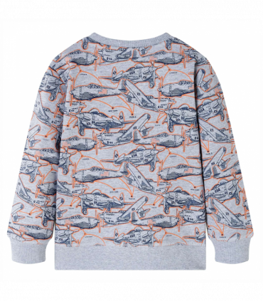 Kids' Sweatshirt Grey Melange 128