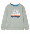 Kids' Sweatshirt Light Khaki Melange 128