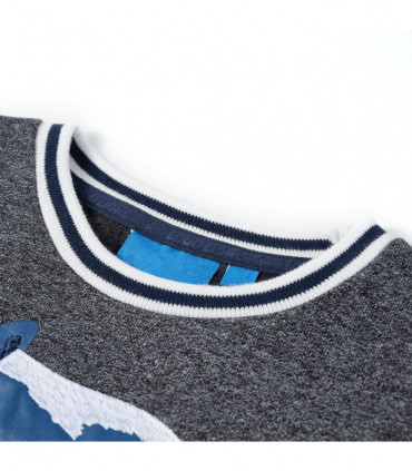 Kids' Sweatshirt Navy Melange 104