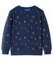 Kids' Sweatshirt Navy Melange 116