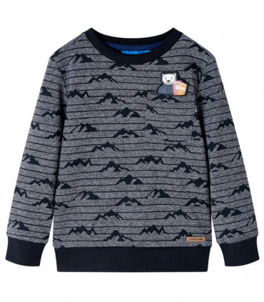 Kids' Sweatshirt Navy Melange 128