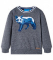 Kids' Sweatshirt Navy Melange 128