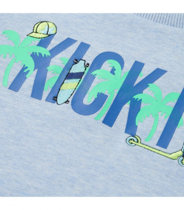 Kids' Sweatshirt Soft Blue Melange 116