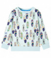 Kids' Sweatshirt Soft Blue Melange 116