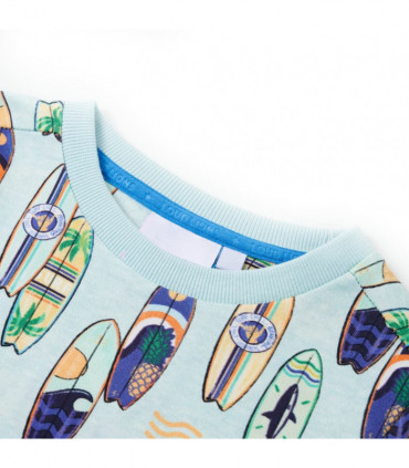 Kids' Sweatshirt Soft Blue Melange 116