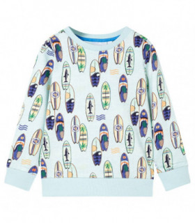 Kids' Sweatshirt Soft Blue Melange 128