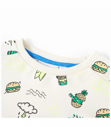 Kids' Sweatshirt Soft Ecru 104