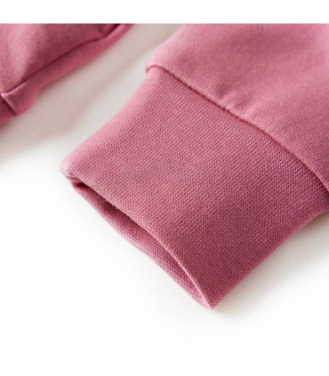 Kids' Sweatshirt Velvet Patchwork Raspberry 128