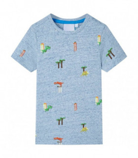 Kids' T-shirt Blue Melange 104