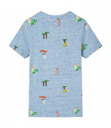 Kids' T-shirt Blue Melange 104