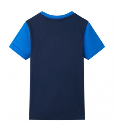 Kids' T-shirt Blue and Navy 128