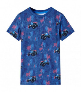Kids' T-shirt Dark Blue Melange 104
