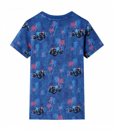 Kids' T-shirt Dark Blue Melange 104