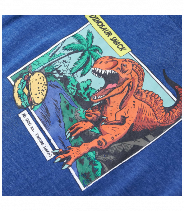 Kids' T-shirt Dark Blue Melange 116