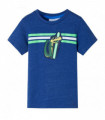 Kids' T-shirt Dark Blue Melange 128