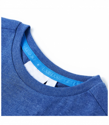 Kids' T-shirt Dark Blue Melange 140