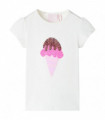 Kids' T-shirt Ecru 116