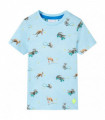 Kids' T-shirt Light Blue Melange 116