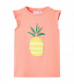 Kids' T-shirt Neon Coral 116
