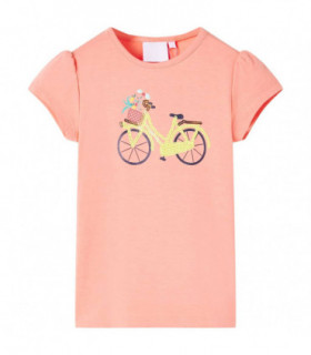 Kids' T-shirt Neon Coral 128