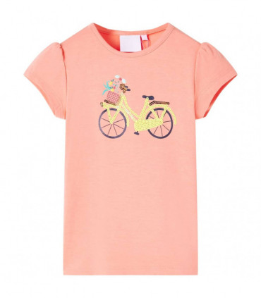 Kids' T-shirt Neon Coral 140