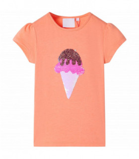 Kids' T-shirt Neon Orange 128