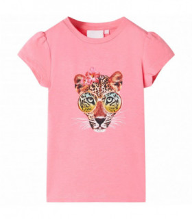 Kids' T-shirt Neon Pink 140