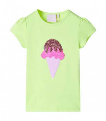 Kids' T-shirt Neon Yellow 116
