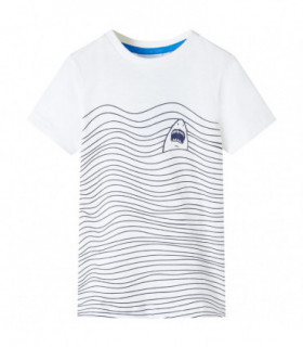 Kids' T-shirt Shark Print Ecru 104