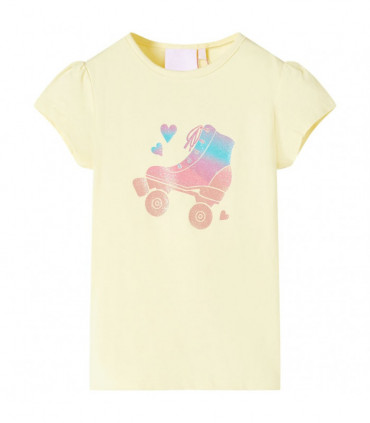 Kids' T-shirt Soft Yellow 116