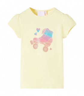 Kids' T-shirt Soft Yellow 128