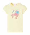 Kids' T-shirt Soft Yellow 128