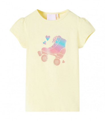 Kids' T-shirt Soft Yellow 140